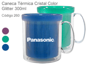 Caneca Térmica Personalizável 300ml - Cristal